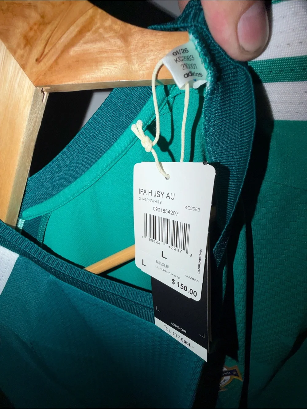 Men Adidas Ireland Jersey size L